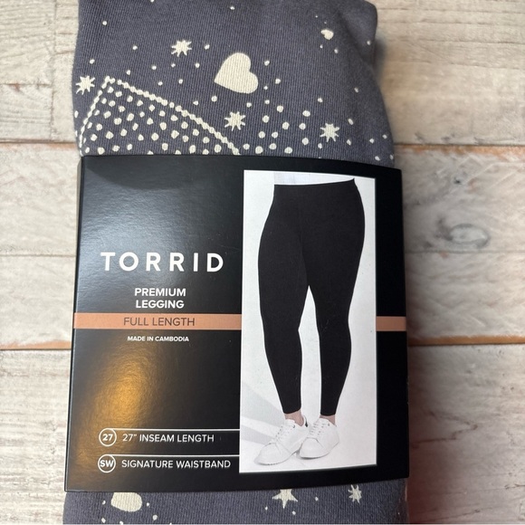Torrid Full Length Signature Waist Premium Love Heart Periscope Leggings 3X - Picture 5 of 12